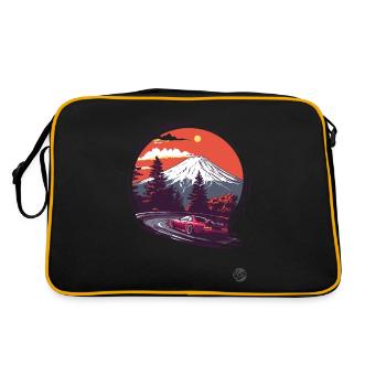 Mount Fuji JDM Racing Car - Retro Bag - black/gold - Back