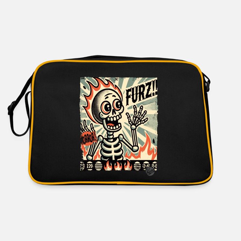 Squelette de pet allemand chaud Sac Retro