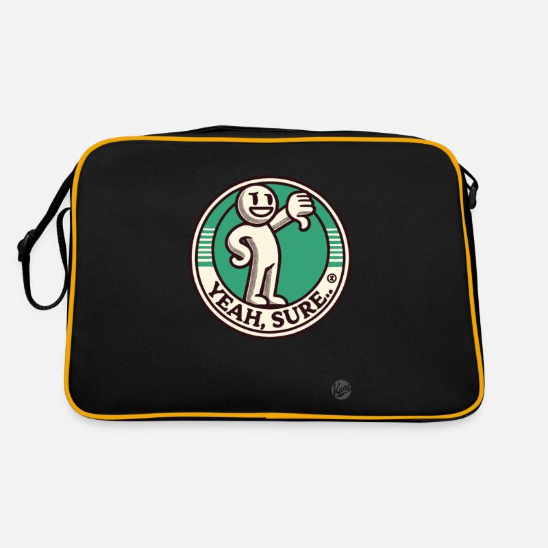 Retro cartoon thumbs down, sarcastic, yes sure! Retro Bag