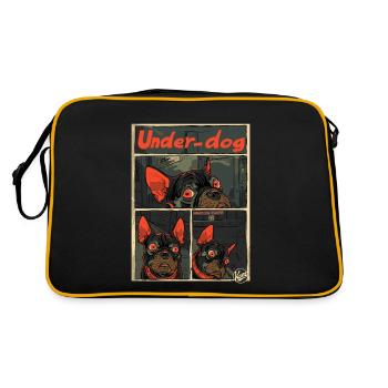 Le bouledogue français outsider - Sac Retro - noir/or - Dos
