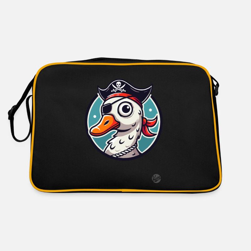 Oie pirate avec cache-œil Sac Retro