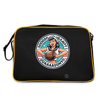 Fille marin avec noix de lourde - Sac Retro - noir/or - Dos