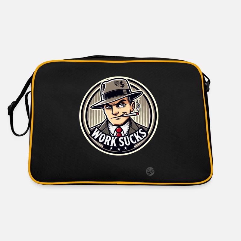 Hustler - Work is annoying Retro Bag