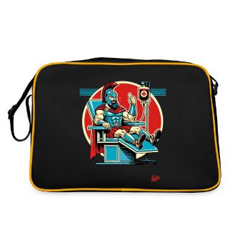 Leo the Nidas Spartan Blood Donor Hero - Retro Bag - black/gold - Back