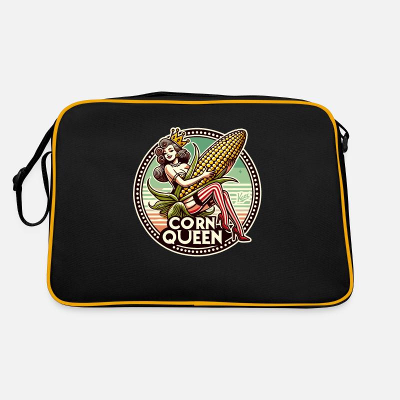The corn queen with a large corn cob Retro Bag