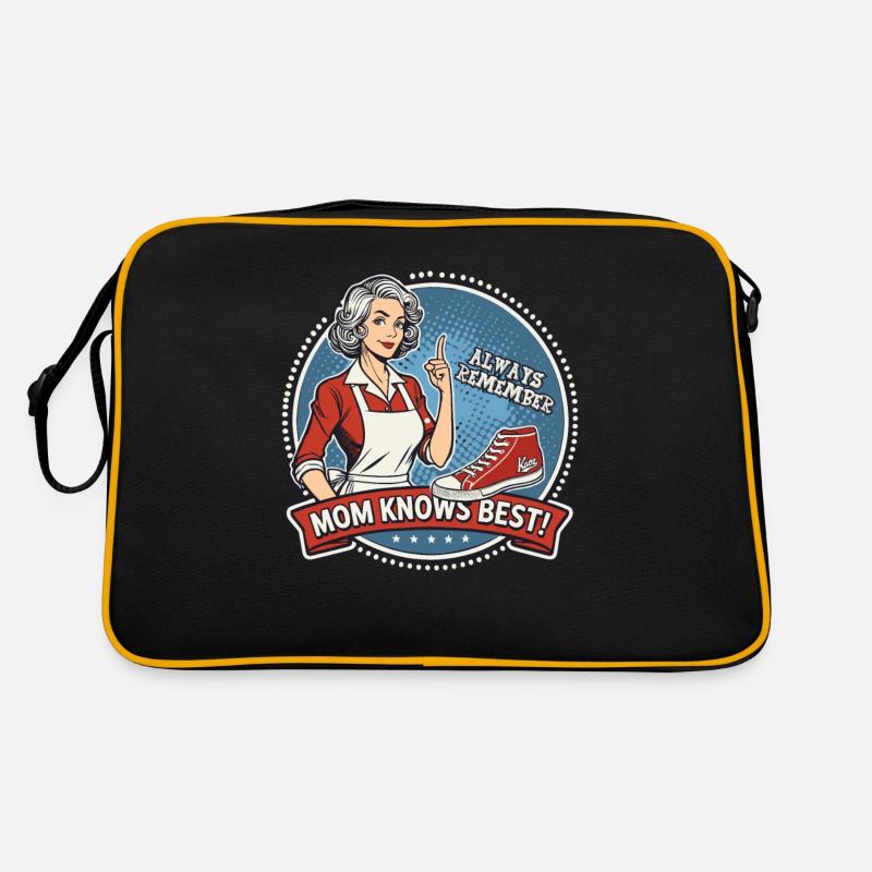 Immer dran denken: Mama weiß es am besten Retro Tasche