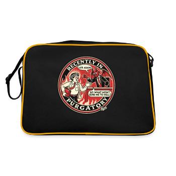 Dante: Too late again at work in hell - Retro Bag - black/gold - Back