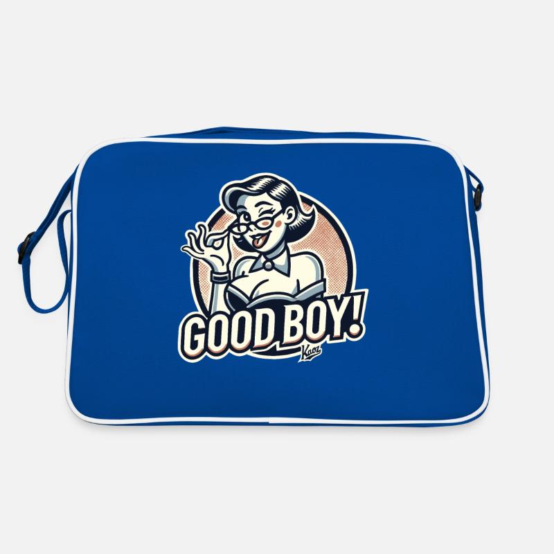 Belle dame nerd stricte : Bon garçon ! Sac Retro