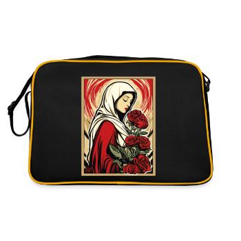 The beautiful maid with roses - Retro Bag - black/gold - Back