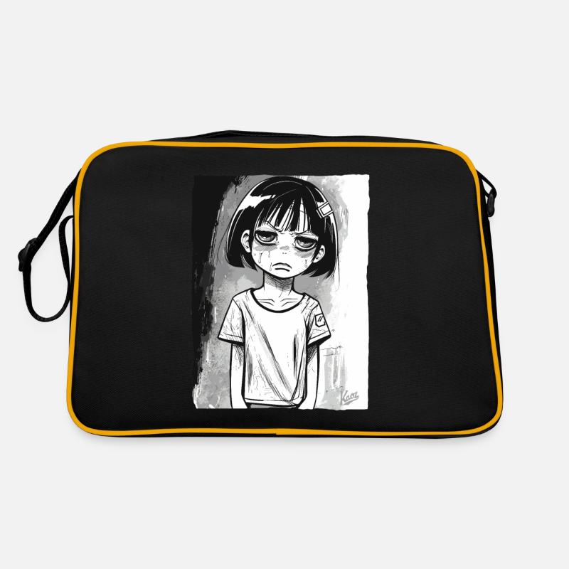 Fille alternative de dessin animé Sac Retro