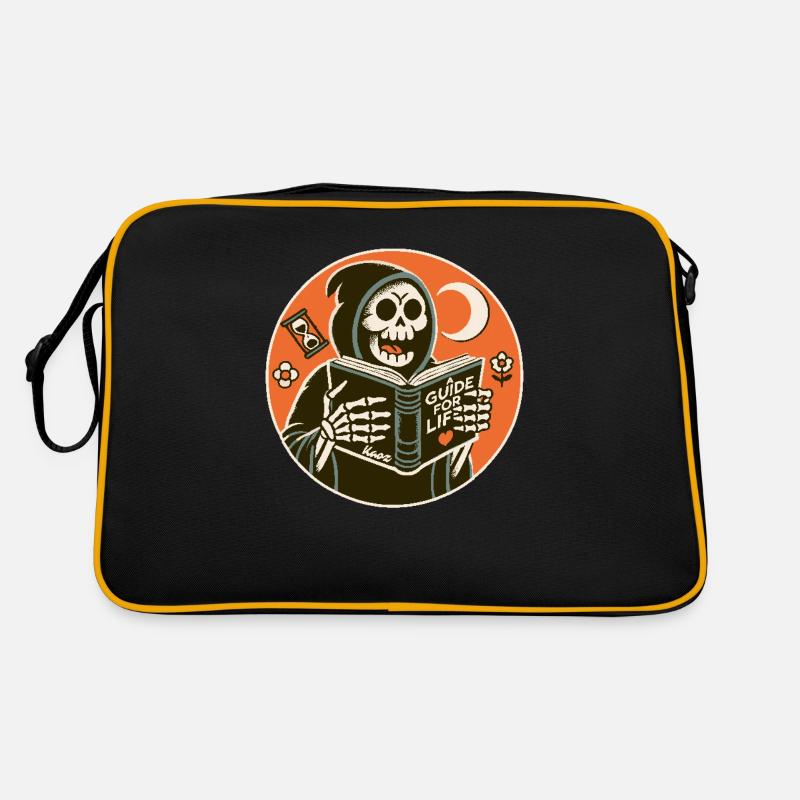 Grim Reaper lit un guide pour la vie Sac Retro
