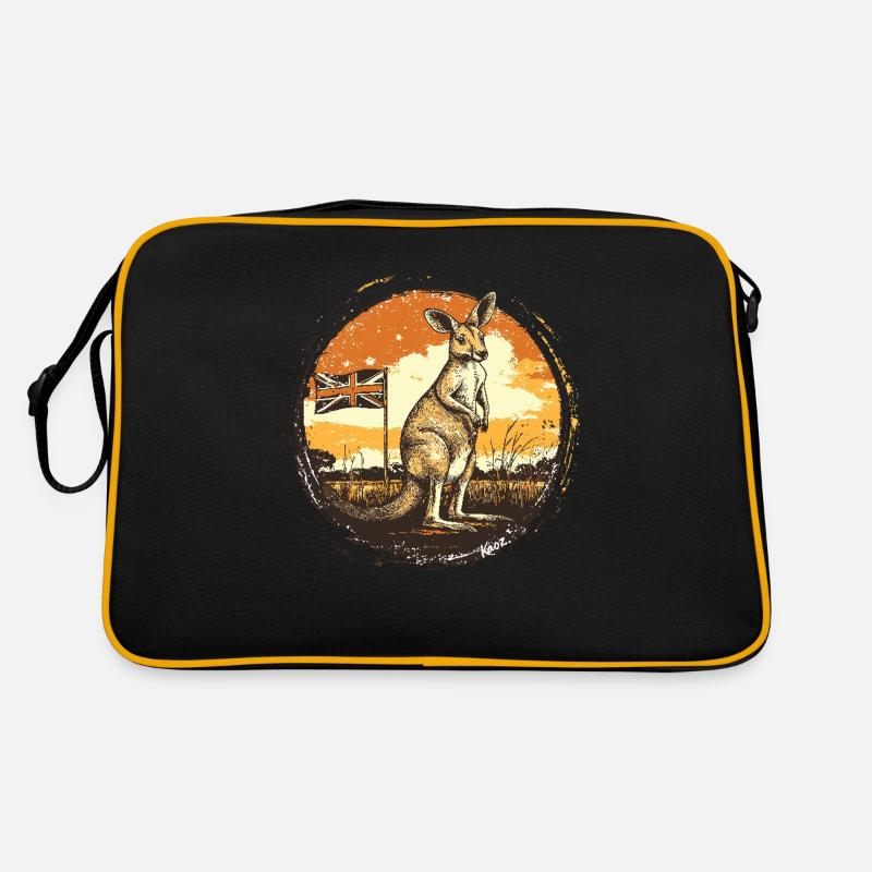 Australisches Känguru des Britischen Imperiums Retro Tasche