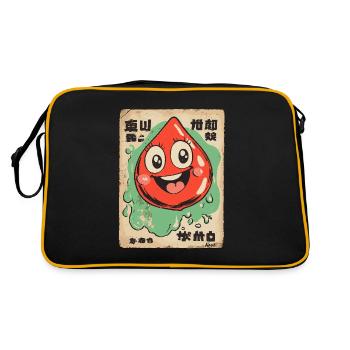 Shabby Faux Japonais Happy Drop - Sac Retro - noir/or - Dos