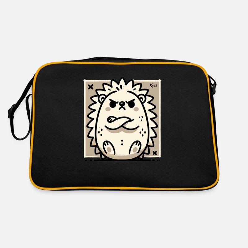 Hérisson mignon boudeur et offensé Sac Retro