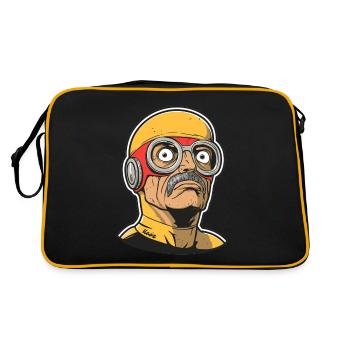 Old Super Hero - Retro Bag - black/gold - Back