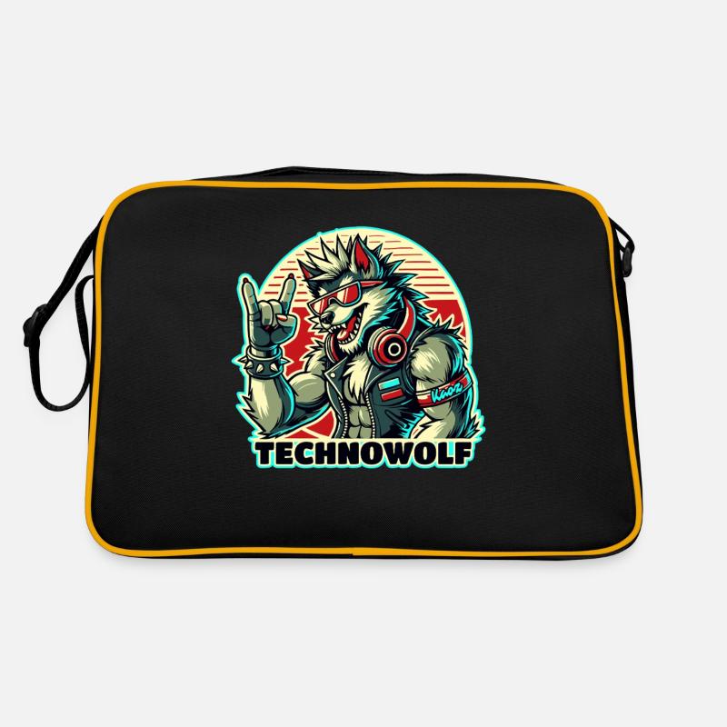 Techno-Wolf: Electronic Music Beats Retro Bag