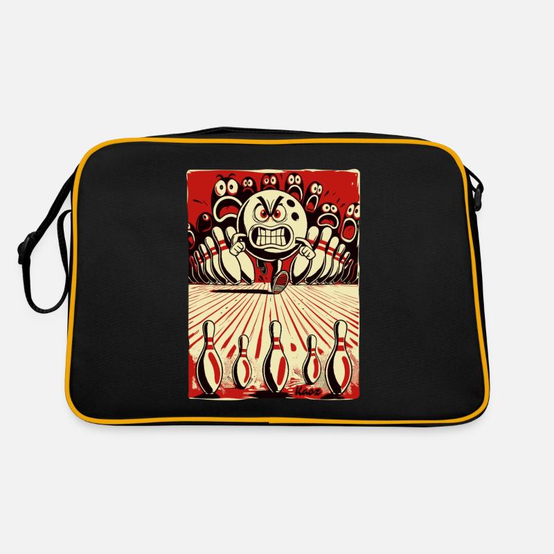Bowling Showdown : Boule de bowling contre quilles Sac Retro