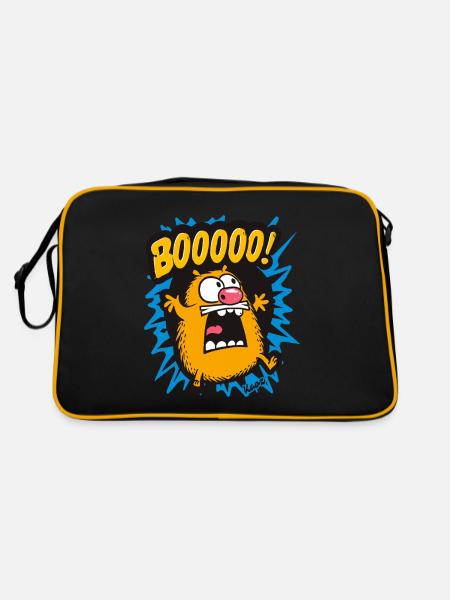 Drôle de hamster boo - Sac Retro - noir/or - Dos