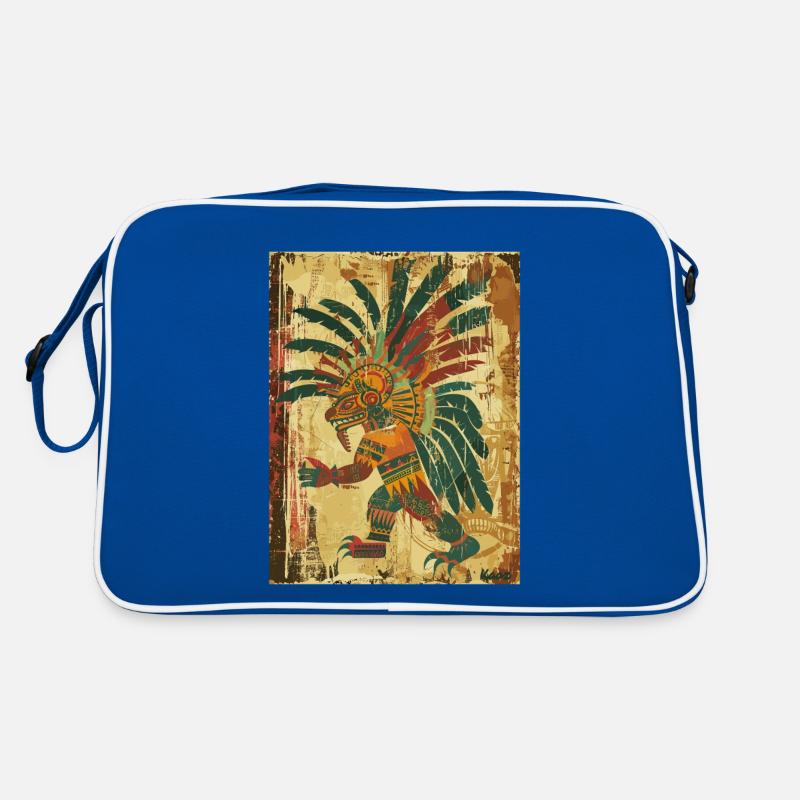 Dieu démon maya dans un style ancien Sac Retro