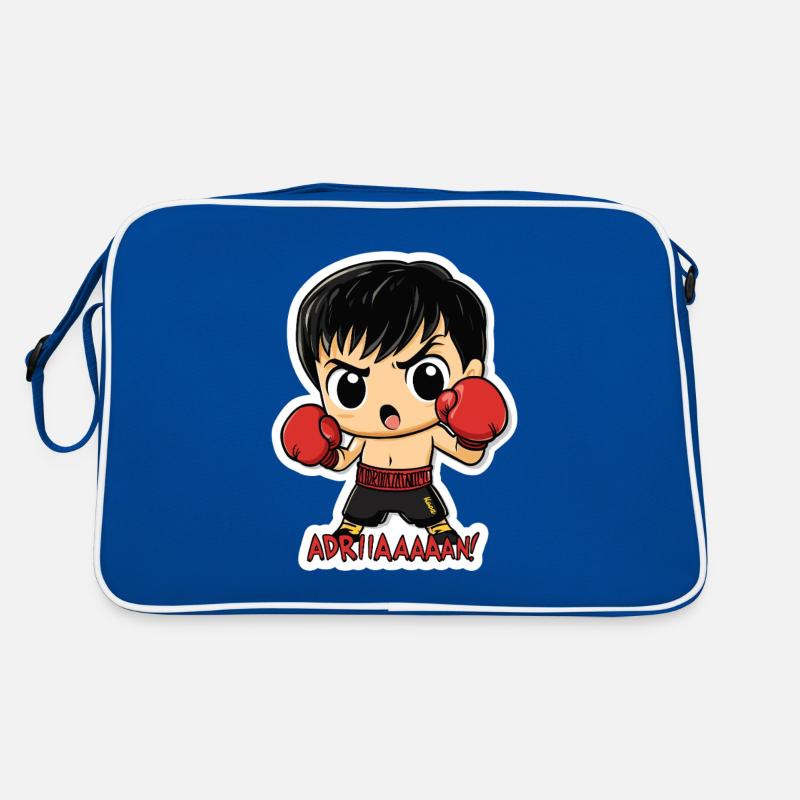 Chibi Boxer – Kampfgeist mit Kultzitat Retro Tasche