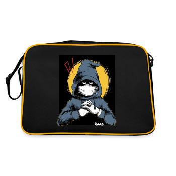 Suspect en sweat à capuche - Sac Retro - noir/or - Dos