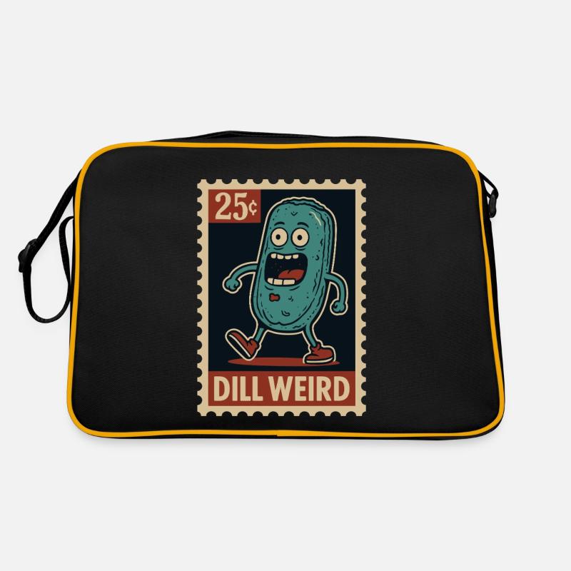 Strange cucumber as a stamp Retro Bag