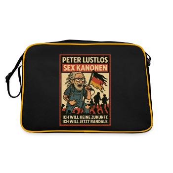 Peter Listless Punk Parody – Maintenant Rampage ! - Sac Retro - noir/or - Dos