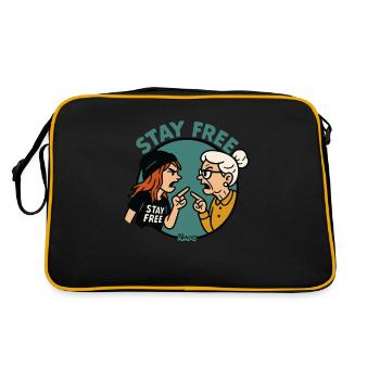 Stay Free: Generations in dispute - Retro Bag - black/gold - Back
