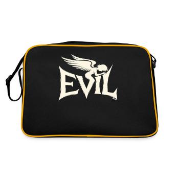 Evil lettering with dark angel - Retro Bag - black/gold - Back