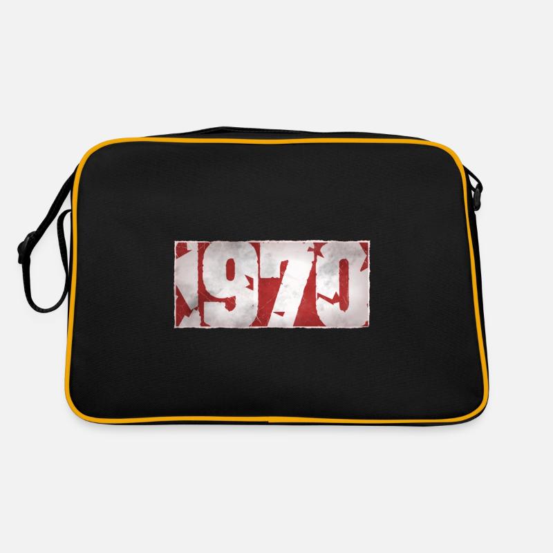 1970 - Retro Tasche - Schwarz/Gold