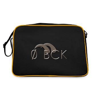 null bock - Retro Tasche - Schwarz/Gold - Hinten