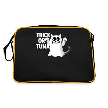 Trick or Tuna Halloween - Retro Bag - black/gold - Back