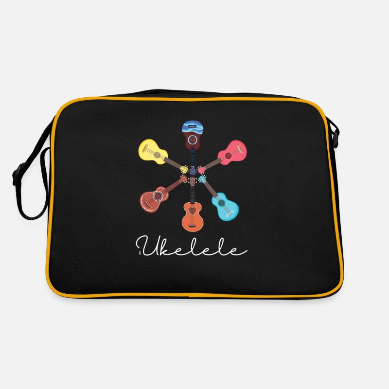 Art graphique mignon d'instrument de ukelele pour le musicien Sac Retro