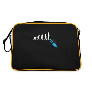 Human Evolution Funny Scuba Diving Diver Graphic - Sac Retro - noir/or - Dos