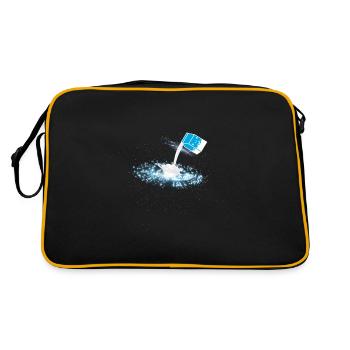 Galaxy Milk Milkyway Outer Space - Retro Bag - black/gold - Back
