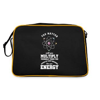 Vous comptez jusqu’à ce que vous vous multipliez la science - Sac Retro - noir/or - Dos