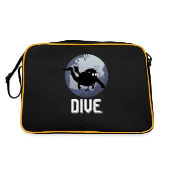 Cool Dive Underwater Graphic Scuba Diving - Retro Bag - black/gold - Back
