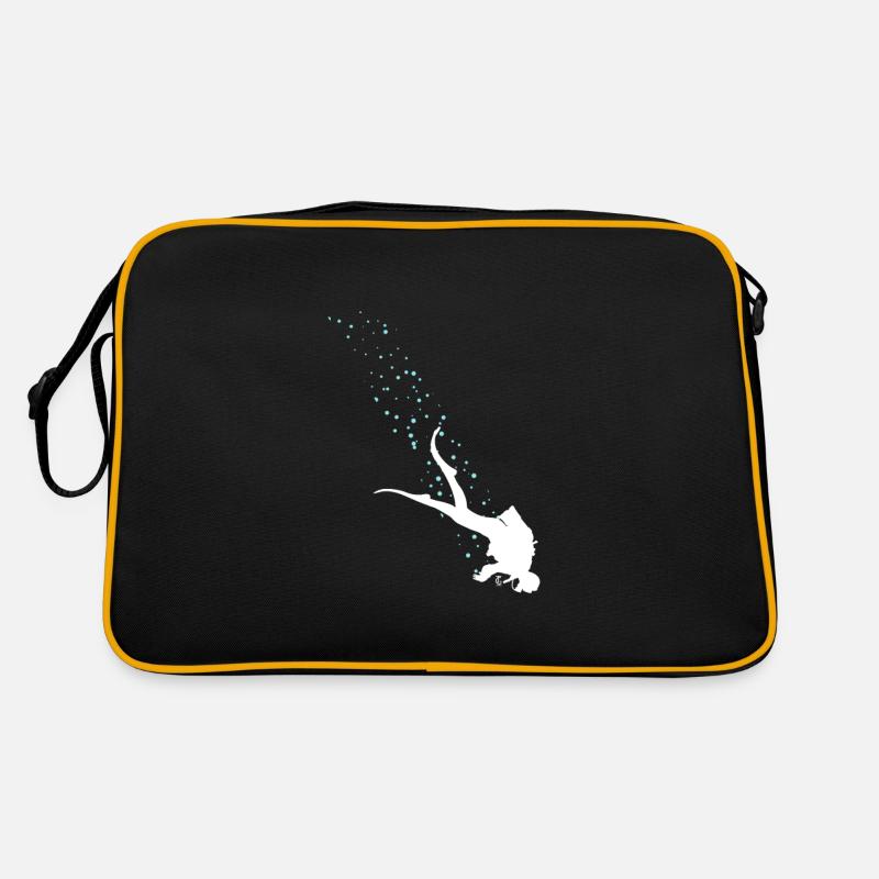 Awesome Scuba Diver Schnorcheln Tauchen Ocean Deep Retro Tasche