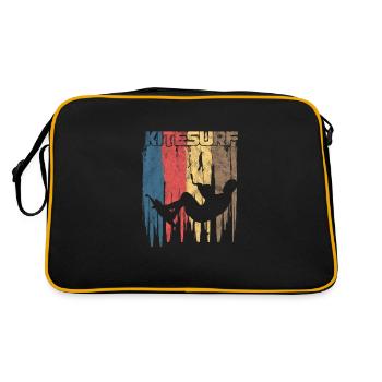 Kite Surf Retro Water Sports Sailboarding Kite - Retro Bag - black/gold - Back