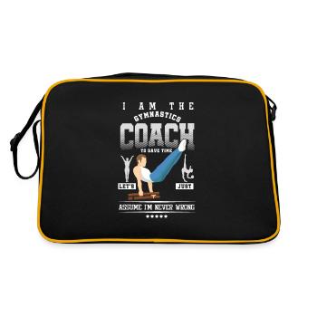 Balancing Turner Akrobatik Trainer Ich bin der - Retro Tasche - Schwarz/Gold - Hinten