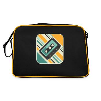 Cassette Retro Classic Tapes Players Cassette - Sac Retro - noir/or - Dos