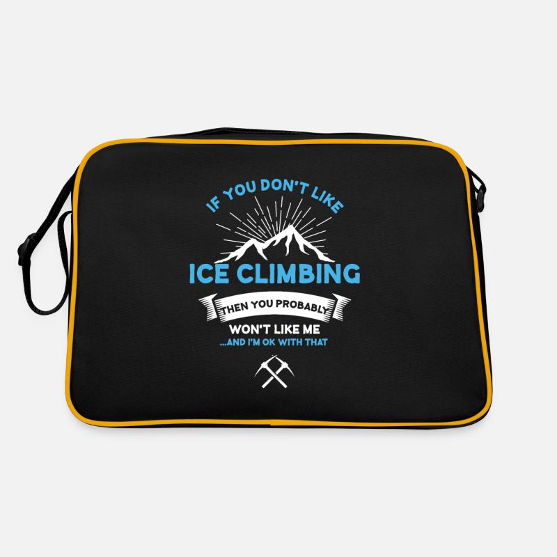 Wenn Sie kein Eisklettern mögen Sarkastisches Eis Retro Tasche