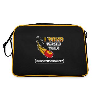Jouet professionnel jouet jeu de cordes passe-temps - Sac Retro - noir/or - Dos