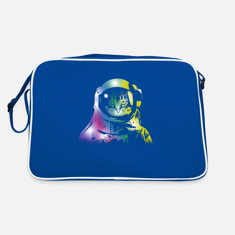 Chat Space Outerspace Galaxy Chats Chatons Propriétaires Sac Retro