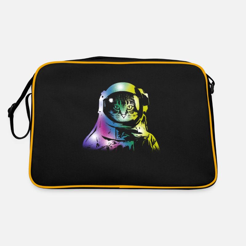 Cat Space Outerspace Galaxy Cats Kittens Owners Retro Bag