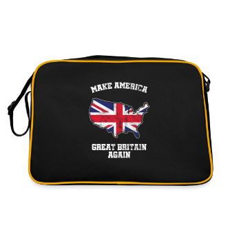 Make America Great Britain Again Drapeau britannique - Sac Retro - noir/or - Dos