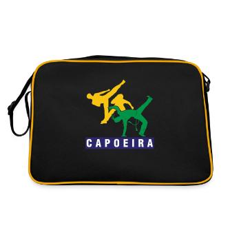 Capoeira Afro Brésilien Mix Arts Martiaux Danse - Sac Retro - noir/or - Dos