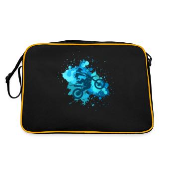 Motocross Splatter Dirt Bike Riders Racing - Sac Retro - noir/or - Dos