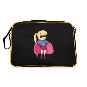 Super Mutti Muttertag Super Mama Mutter Geschenk - Retro Tasche - Schwarz/Gold - Hinten