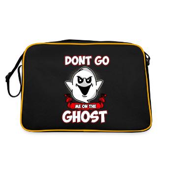 German Saying Deutsch English Denglisch Don't Go - Retro Bag - black/gold - Back